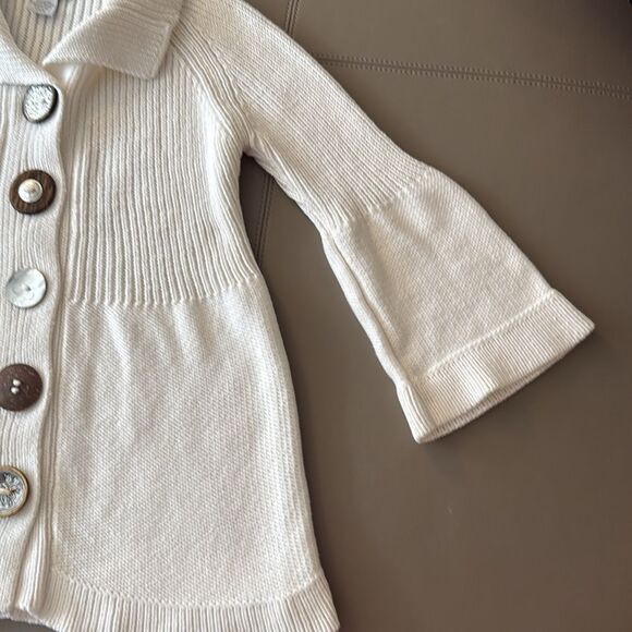 Soft Surroundings Women’s White Cotton Tunic Sweater. Size XS/S. - Picture 4 of 11